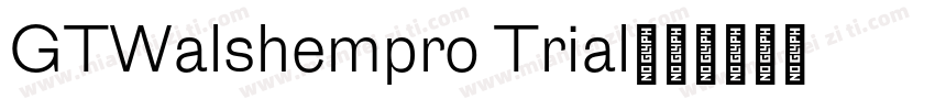GTWalshempro Trial字体转换